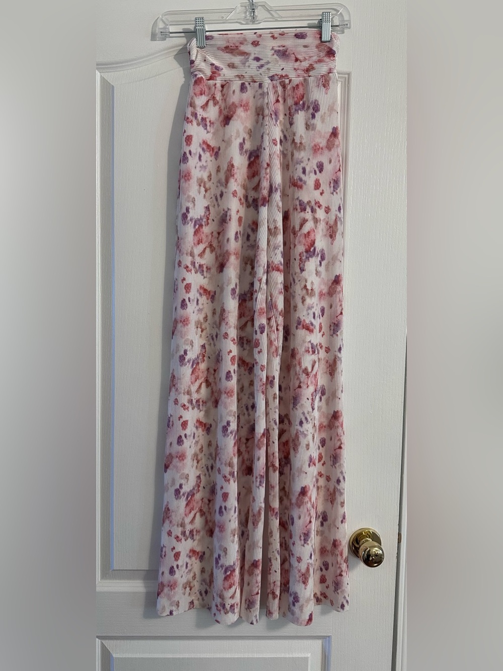 Forever 21 Pink and Purple Floral Maxi Skirt